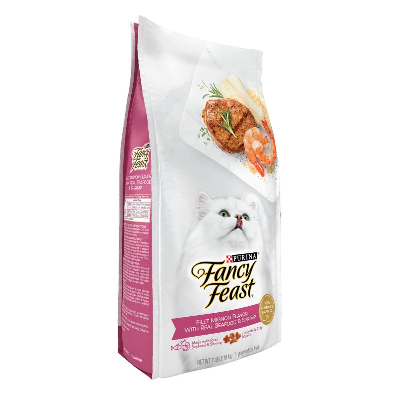 Fancy Feast Gourmet Beef Filet Mignon with Real Seafood and Shrimp Dry Cat Food - 7lbs, 5 of 10