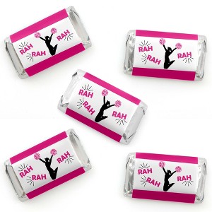Big Dot of Happiness We've Got Spirit - Cheerleading - Mini Candy Bar Wrapper Stickers - Birthday Party or Cheerleader Party Small Favors - 40 Count - 1 of 4