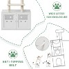 Cat Tree with Litter Box Enclosure 75.6",Modern 2-in-1 Cat Tower with Hidden Litter Box,Indoor Cat Condo Furniture with Condos,Posts,Hammock - 4 of 4