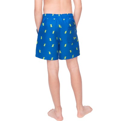 Rokka&Rolla Boys' Pattern Swim Shorts with Compression Liner-Blue Crocodile, size 8 — фото 8