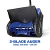 Snow Joe IONMAX Cordless 24-Volt Battery-Powered Lightweight Snow Shovel with 4.0-Ah Battery, Charger, Cover, and Ice Dozer, Blue - image 2 of 4