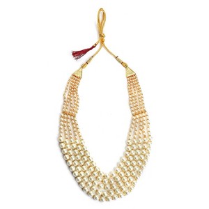 SOHI Women's Pearl White The Mehmooni Multi-Layer Necklace - 1 of 4