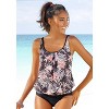 Women's Mixed Print Tankini Swimsuit Top - LASCANA - 3 of 4