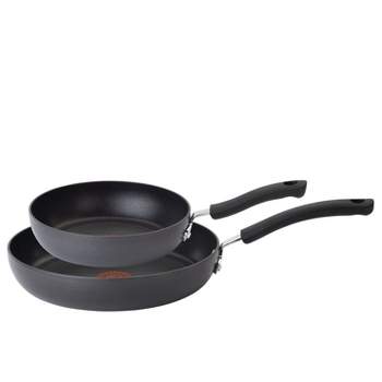 T-fal 2pc Ultimate Hard Anodized Nonstick Cookware Set Gray