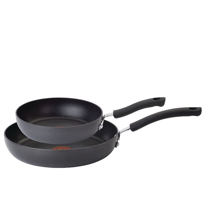 T-fal 2pc Frying Pan Set, Ultimate Hard Anodized Nonstick Cookware Gray, 1 of 7
