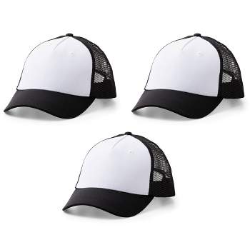 Cricut 12ct Trucker Hat Blank Black/White