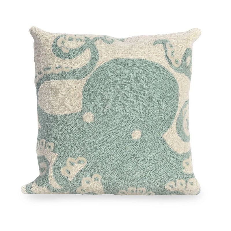 18"x18" Octopus Indoor/Outdoor Square Throw Pillow - Liora Manne, 1 of 6