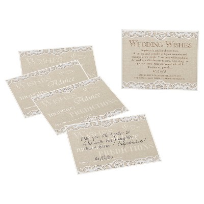 48ct Country Lace Guest Cards