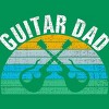 Junior's Design By Humans Retro Dueling Electric Guitar Dad By DragonTee T-Shirt - 2 of 2