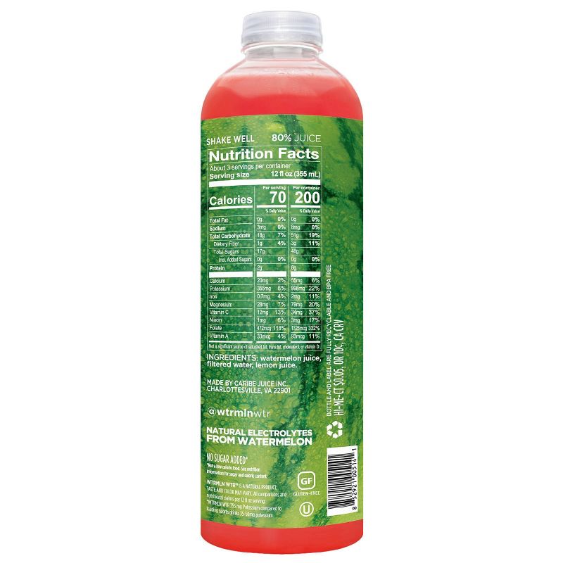 WTRMLN WTR Hydration Cold Pressed Juiced Watermelon Water - 1L, 4 of 9