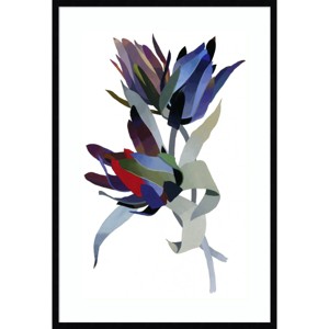 Amanti Art 28" x 41" Arranged with Summer Flowers as a Reference by Hiroyuki Izutsu Wood Framed Wall Art Print : Giclee Print, Botanical Theme - 1 of 4