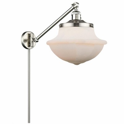 Oxford - 1 Light Swing Arm Wall Sconce In Traditional Style-13 Inches Tall and 11.75 Inches Wide