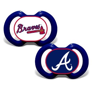 BabyFanatic Officially Licensed Pacifier 2-Pack - MLB Atlanta Braves - 1 of 4