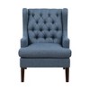 Upholstery Button-Tufted Accent Chair with Foam Cushion, Attached Cushions and Removable Cover - 2 of 4