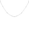 Pompeii3 1/4ct Diamonds Bezel Station Necklace 18" 14K White Gold Womens - 4 of 4