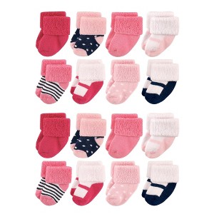 Luvable Friends Baby Cotton Rich Terry Socks 16-Pack - 1 of 3