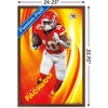 Trends International NFL Kansas City Chiefs - Isiah Pacheco 24 Framed Wall Poster Prints - 3 of 4