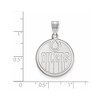 Black Bow Jewelry 14k White Gold Edmonton Oilers NHL Large Pendant - 2 of 3
