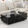 Buenhomino 47.2" Lift Top Coffee Table with Wireless Charging, Bluetooth Speakers & RGB LED Light,High Glossy Coffee Tables for Living Rooms - 2 of 4