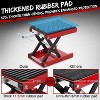 Motorcycle Lift Jack, 1200 LBS Motorcycle Stand Scissor Jack with Wide Deck & Safety Pin, Thickened Rubber Pad Dirt Bike Stand Lift for ATV, Bike - 4 of 4