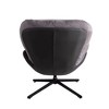 Maliang 360¡ã Swivel Office Chair, Modern Chenille Chair with Faux Leather and Black Metal Base Frame, for Small Spaces - 3 of 4