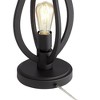 Pacific Coast Lighting Verna 30 1/2" Tall Caged Large Modern Industrial End Table Lamp Night Light Black Metal Single Living Room Bedroom Bedside - 4 of 4