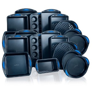 NutriChef Kitchen Non Stick Blue Diamond Carbon Steel 10 Pc Bakeware Set (2 Pack) - 1 of 4