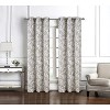 RT Designer Collection Brent Jacquard 2 Pack Luxurious Modern Design Curtain Panel 36" x 84" Taupe - 2 of 4