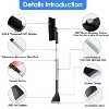 iMountek "2-in-1 Extendable Ice Scraper & Snow Brush, Telescopic Snow Removal Tool with 360° Pivoting Head" White - 4 of 4