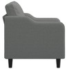 vidaXL Sofa Chair Dark Grey Fabric (100% polyester), metal, textilene - 3 of 4