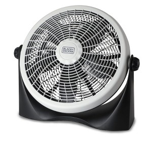 BLACK+DECKER Floor Fan with 3 Fan Settings, Gray - 1 of 4