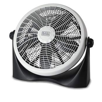BLACK+DECKER Floor Fan with 3 Fan Settings, Gray