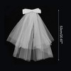 Unique Bargains Hair Clip Wedding Veil White 1 Pc - 2 of 4