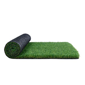 VEVOR Artifical Grass, 5 x 10 ft Rug Green Turf, 1.38"Fake Door Mat Outdoor Patio Lawn Decoration, Easy to Clean with Drainage Holes - 1 of 4