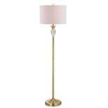 60" Evelyn Crystal/Metal Floor Lamp (Includes LED Light Bulb) Gold - JONATHAN Y