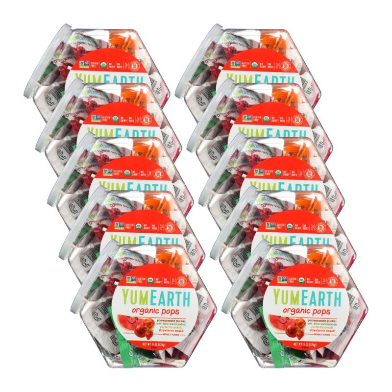 Yumearth Organic Pops Assorted Flavors - Case of 10/6 oz, 1 of 8