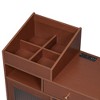APRILSOUL Modern Makeup Vanity Desk with Drawers Table Set with Stool for Small Places Walnut - 4 of 4