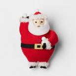 Santa Holding Snowballs Fabric Christmas Tree Ornament - Wondershop™