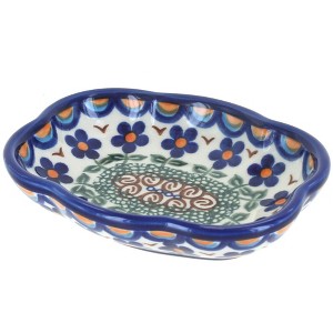 Blue Rose Polish Pottery 85 Vena Soap Dish - 1 of 1