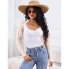 Clearlove Womens Long Cardigan Lightweight Sweater Open Front Long Sleeve Outfits Short Cardigan Coat - 2 of 4