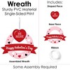 Big Dot of Happiness Conversation Hearts - Outdoor Valentine's Day Party Decor - Front Door Wreath - 3 of 4