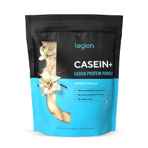 Legion Casein+ Pure Micellar Casein Protein Powder, French Vanilla, 30 Servings - 1 of 4