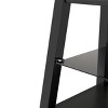 GlasFlength TV Stands and Consoles Modern Height Adjustable Swivel Media Console with Tempered Glass Shelves, Black, 45.7"*16.5"*49.2" - 3 of 4
