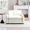 Comfortable Corduroy Deep Seat Single Sofa with Pillow, Ideal for Living Room, Bedroom, or Club - 3 of 4