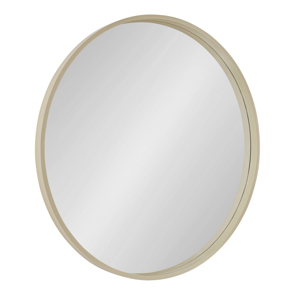 Photos - Wall Mirror 31.5" Travis Round  Natural - Kate & Laurel All Things Decor