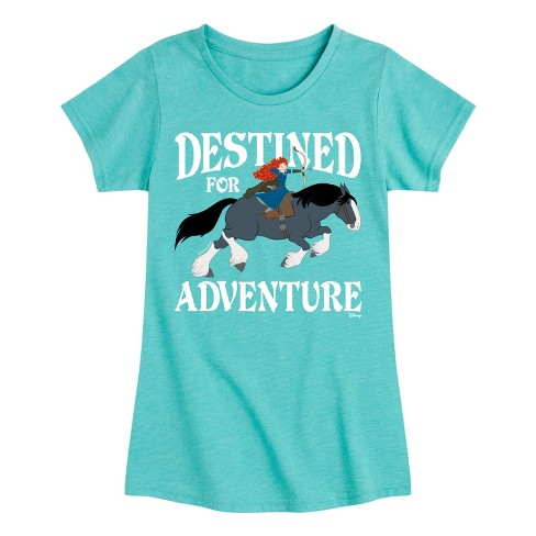 Girls' - Disney - Brave Merida and Angus Destined For Adventure Fitted Short Sleeve Graphic T-Shirt - image 1 of 4