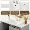 KTMBDW 36" Bathroom Vanity with Ceramic Sink, Freestanding Modern Bathroom Storage Vanity Cabinet with Soft Close Door & 3 Drawer - 4 of 4