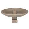 Farm Innovators 150 Watt Outdoor Plastic Heated Birdbath with Twist Deck Mount, Hidden Electrical Connection, and Internal Thermostat, Tan - 4 of 4