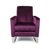 GDFStudio Pendry Modern Upholstered Pushback Recliner with Stainless Steel Legs - 4 of 4