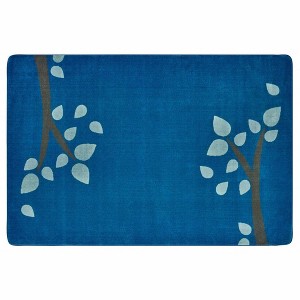 Carpets for Kids KIDSoft Branching Out Learning Rug,Rectangle, Blue - 1 of 4